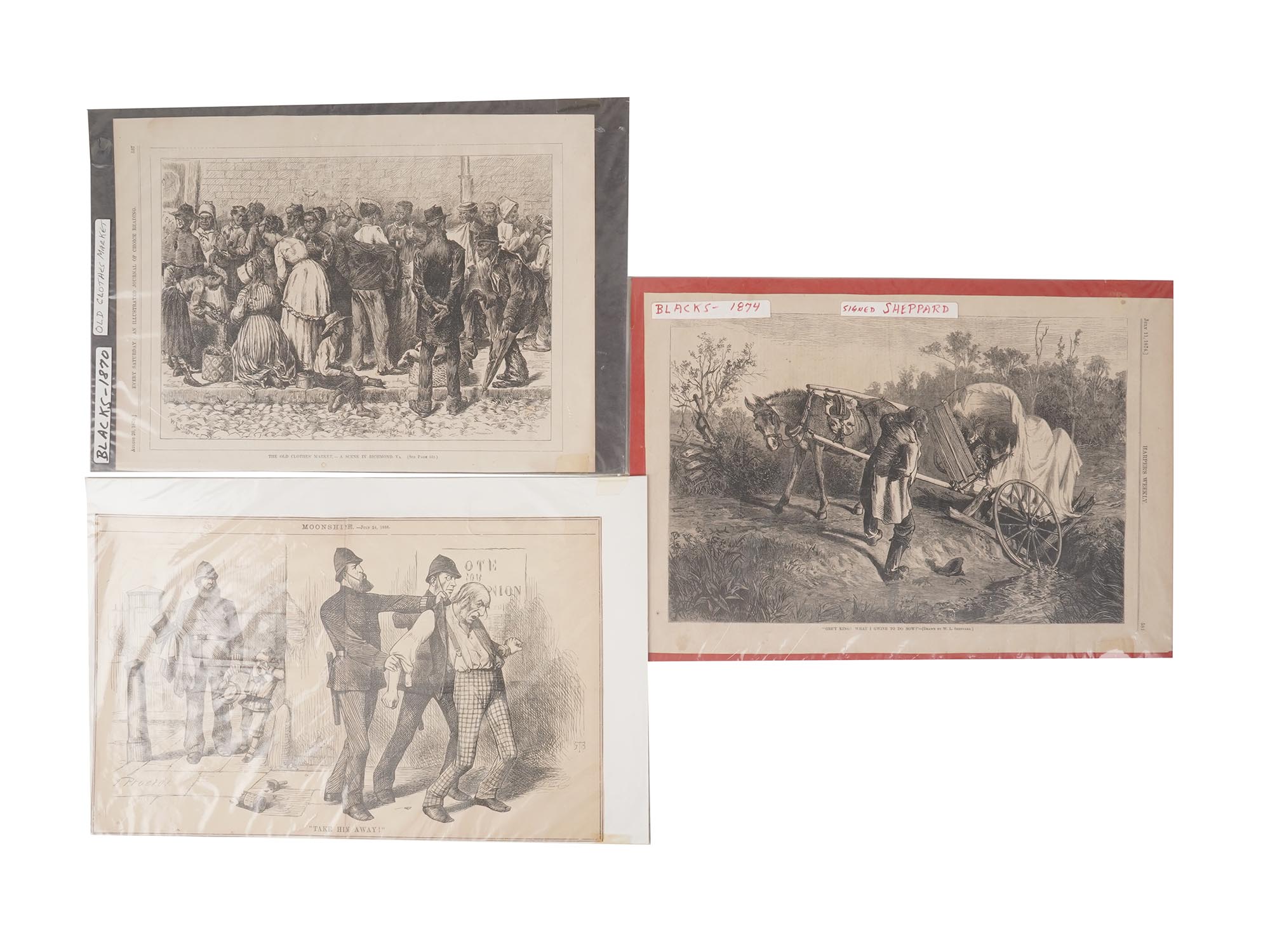 ANTIQUE AMERICAN CIVIL WAR ENGRAVING COLLECTION PIC-1